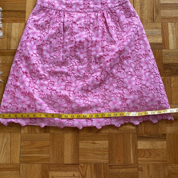 Lily Pulitzer Pink Lace Skirt Size 4 EUC - Picture 8 of 8